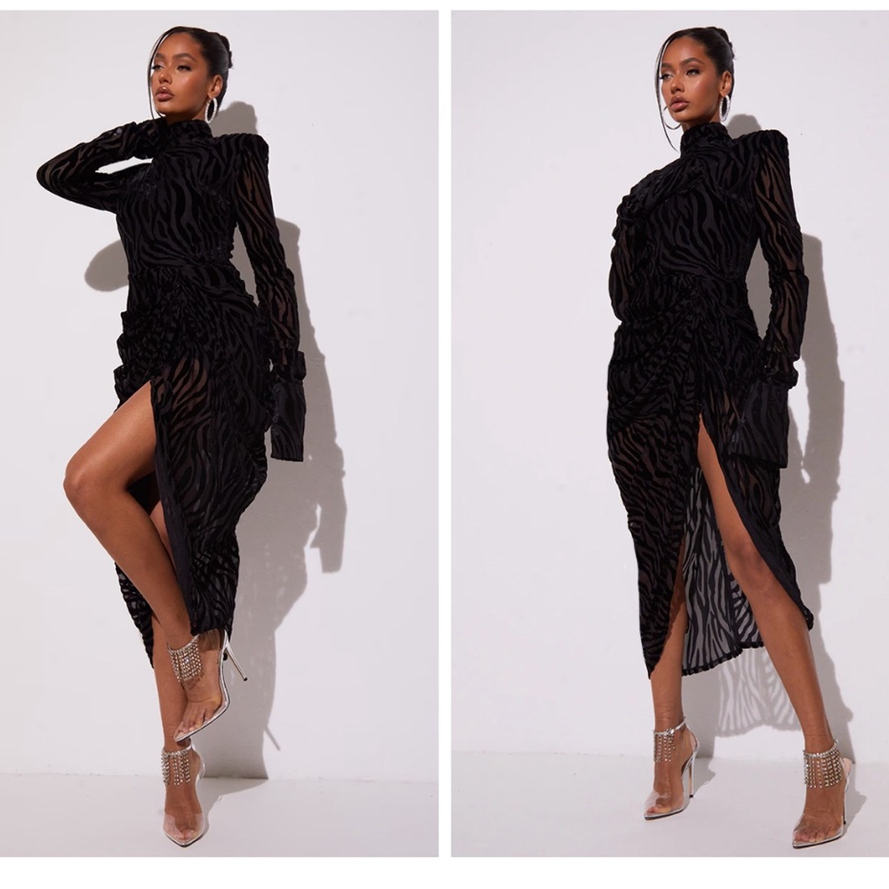 Pretty little thing zebra animal print dress